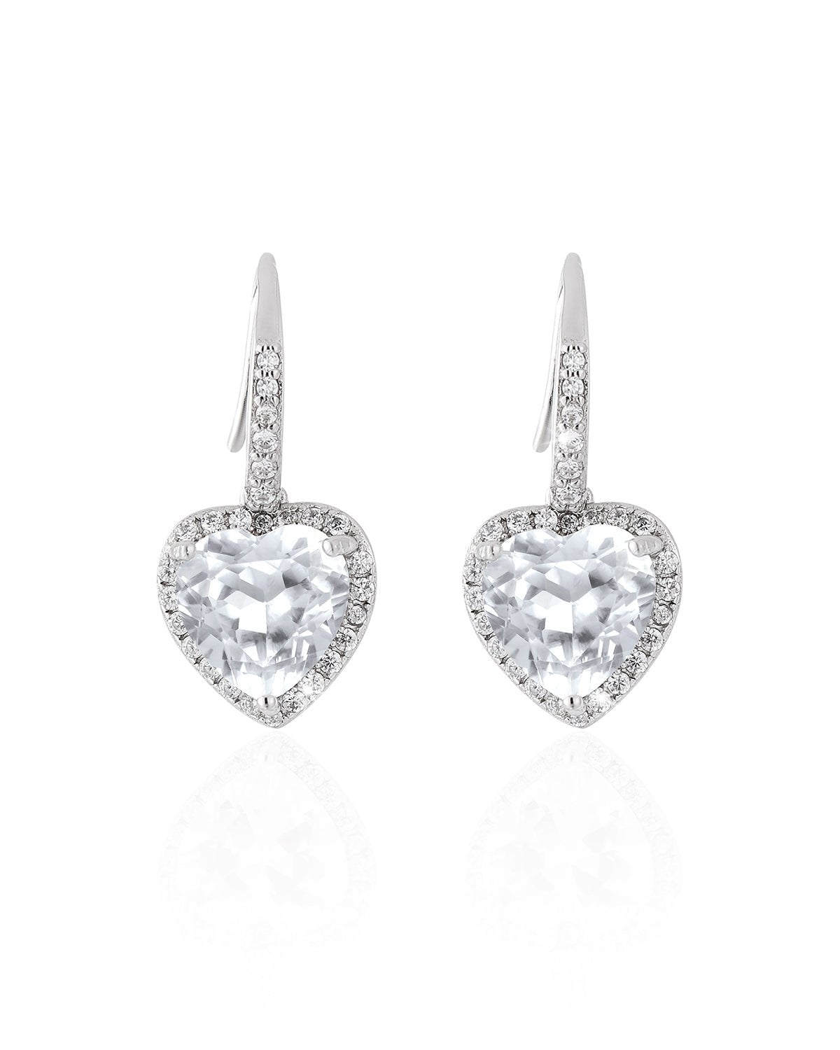 JL JLORRIE Heart Charm Earrings