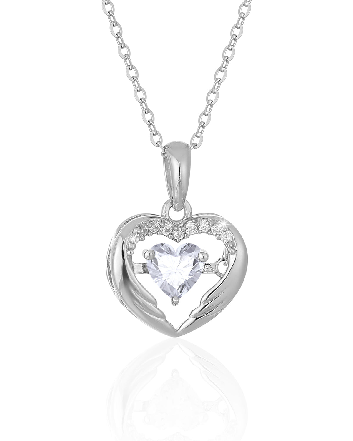 Dancing Heart Pendant Necklace