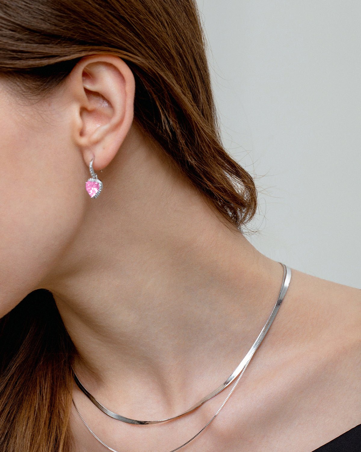 JL JLORRIE Heart Charm Earrings