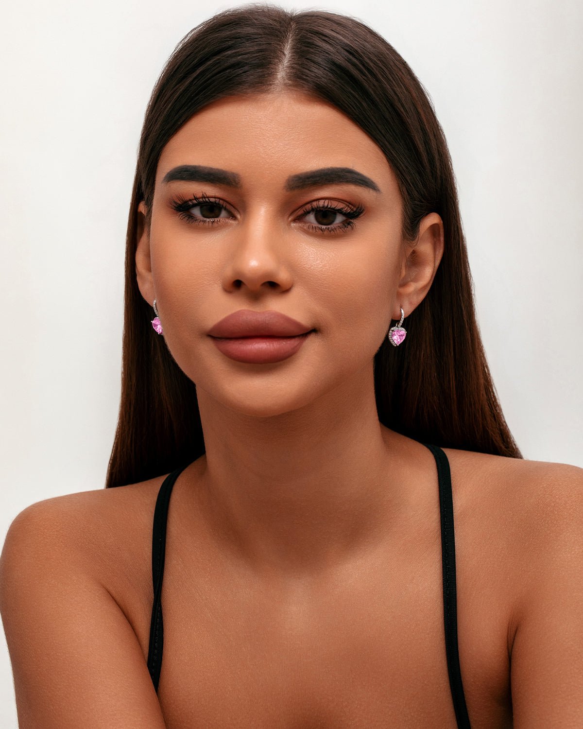 JL JLORRIE Heart Charm Earrings