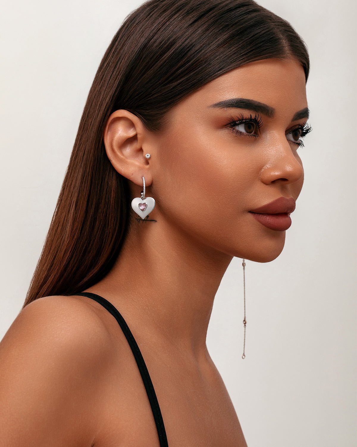 Irregular Heart Hoop Earrings