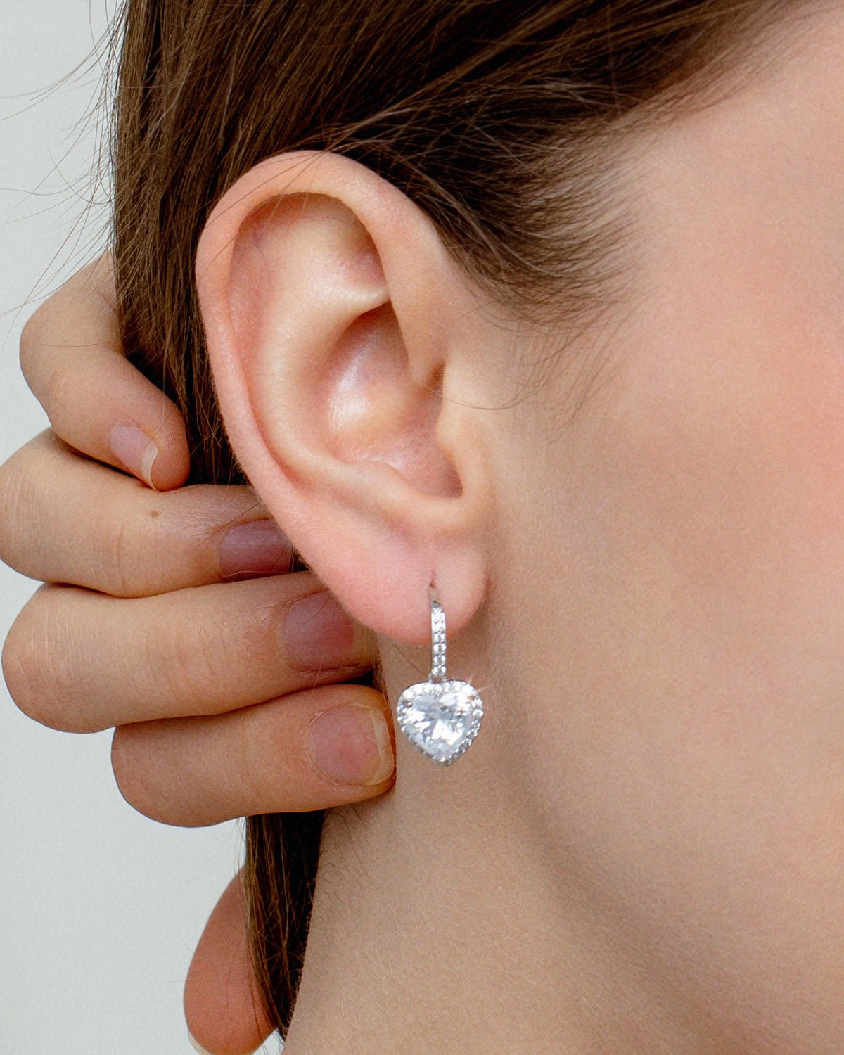 JL JLORRIE Heart Charm Earrings