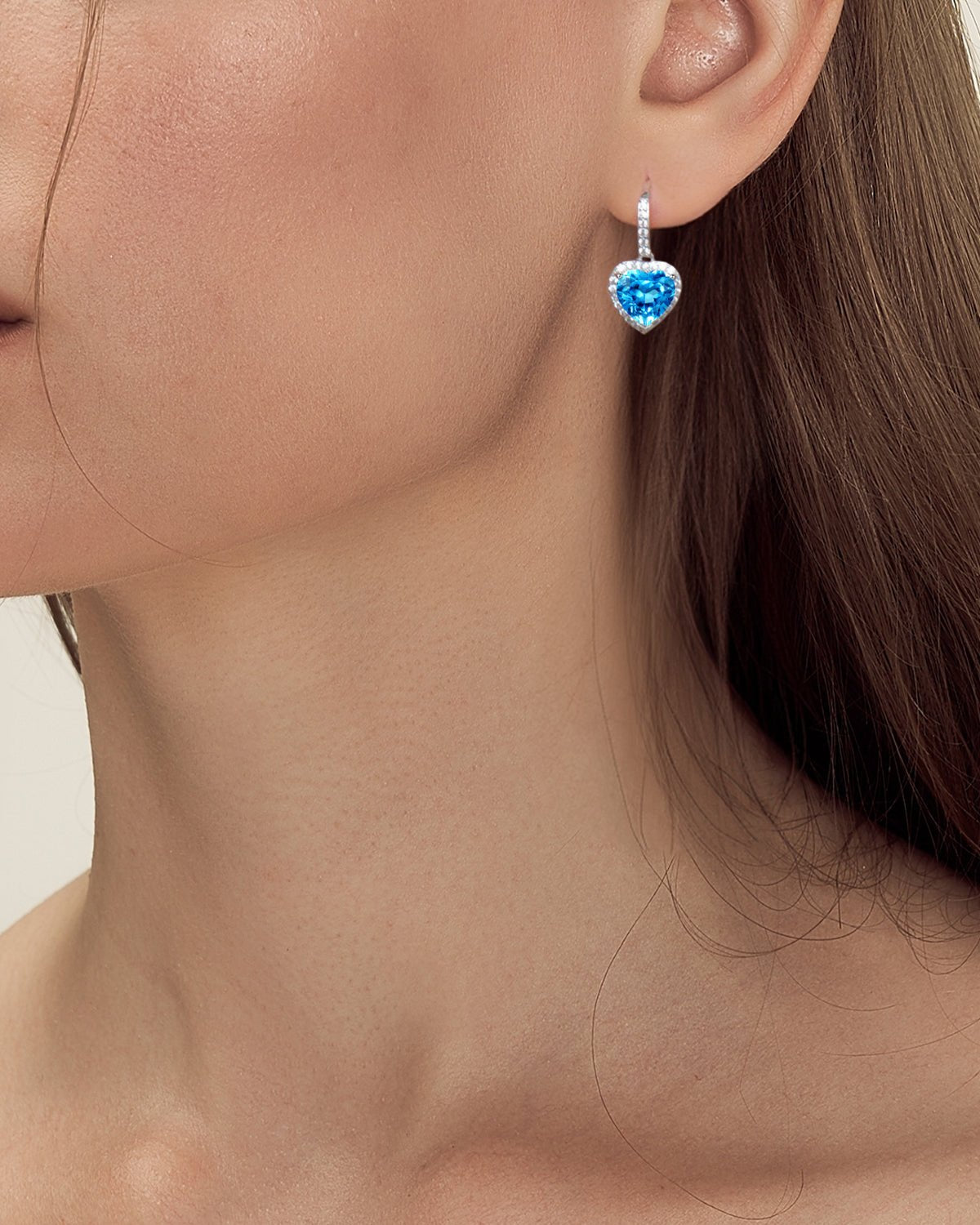 JL JLORRIE Heart Charm Earrings
