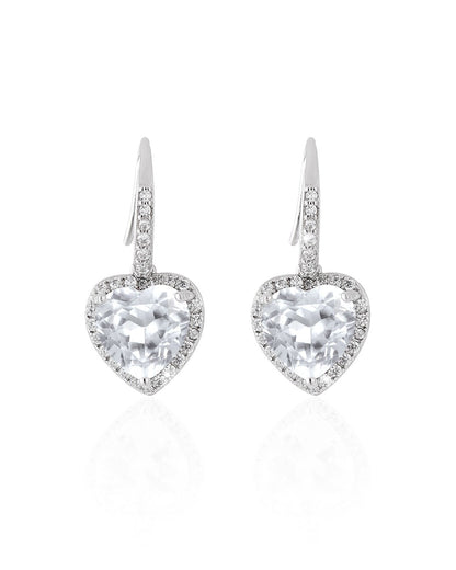 JL JLORRIE Heart Charm Earrings