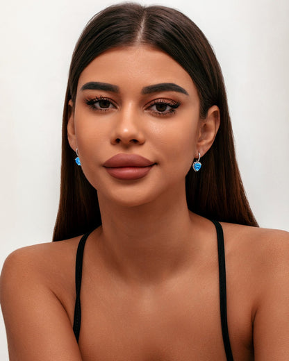 JL JLORRIE Heart Charm Earrings