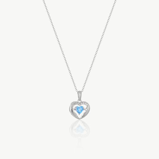 Dancing Heart Pendant Necklace